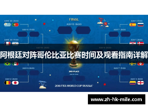 阿根廷对阵哥伦比亚比赛时间及观看指南详解