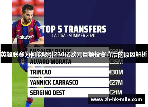 英超联赛为何能吸引230亿欧元巨额投资背后的原因解析